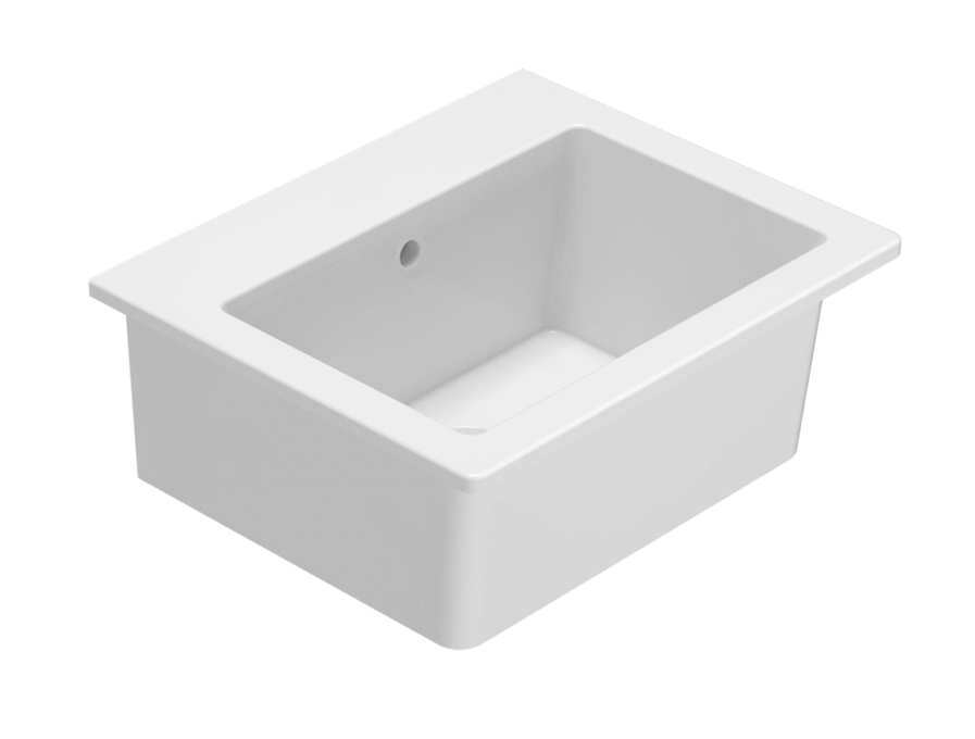 CERAMICA GLOBO Lavabo sospeso in ceramica 55x27 cm Globo Forty3 SCT55BI Bianco Ceramica