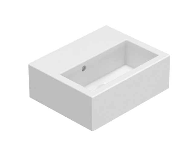 CERAMICA GLOBO Lavabo sospeso in ceramica 40x32 cm Globo Stone SCR40BI Bianco Ceramica