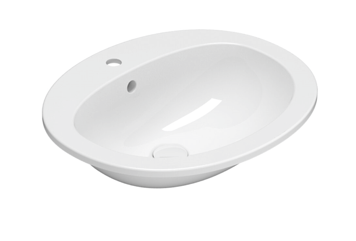 CERAMICA GLOBO Lavabo ad incasso in ceramica 56x48,5 cm Globo Minori VA017BI Bianco Ceramica