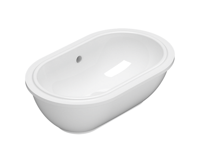 CERAMICA GLOBO Lavabo sottopiano in ceramica 60x37 cm Globo Forty3 SC043BI Bianco Ceramica