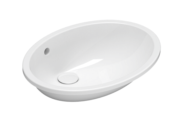 CERAMICA GLOBO Lavabo sottopiano in ceramica 57x43 cm Globo Sibari VA018BI Bianco Ceramica