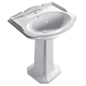 CERAMICA GLOBO Lavabo in ceramica 71x58 cm Globo Paestum PA006BI Bianco Ceramica Con colonna a terra CERAMICA GLOBO Lavabo in ceramica 71x58 cm Globo Paestum PA006BI Bianco Ceramica Con colonna a terra