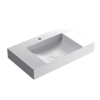 CERAMICA GLOBO Lavabo in ceramica 80x47 cm Globo T-EDGE Le Lastre B6R82BI Bianco Ceramica CERAMICA GLOBO Lavabo in ceramica 80x47 cm Globo T-EDGE Le Lastre B6R82BI Bianco Ceramica