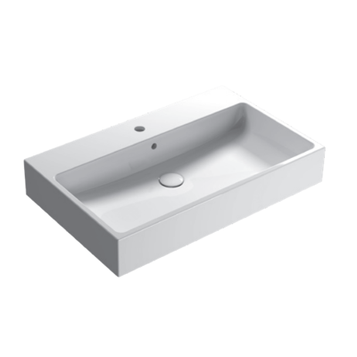 CERAMICA GLOBO Lavabo in ceramica 80x50 cm Globo STONE SCQ82BI Bianco Ceramica CERAMICA GLOBO Lavabo in ceramica 80x50 cm Globo STONE SCQ82BI Bianco Ceramica