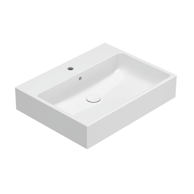 CERAMICA GLOBO Lavabo in ceramica 65x50 cm Globo Stone SCQ65BI Bianco Ceramica CERAMICA GLOBO Lavabo in ceramica 65x50 cm Globo Stone SCQ65BI Bianco Ceramica
