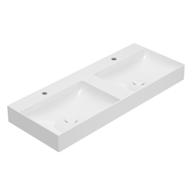 CERAMICA GLOBO Lavabo doppio in ceramica 120x47 cm Globo T-EDGE B6R120BI Bianco Ceramica CERAMICA GLOBO Lavabo doppio in ceramica 120x47 cm Globo T-EDGE B6R120BI Bianco Ceramica