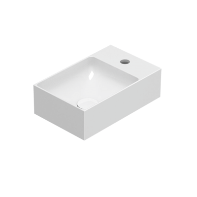 Lavabo in ceramica bianca Ceramica Globo 40x25cm T-Edge Lavabo in ceramica bianca Ceramica Globo 40x25cm T-Edge