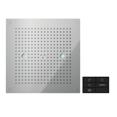 NOBILI Soffione doccia a incasso con cromoteriapia 35x35cm AD139/92CR Cromato Acciaio inox NOBILI Soffione doccia a incasso con cromoteriapia 35x35cm AD139/92CR Cromato Acciaio inox