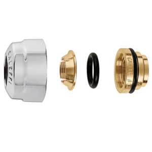 CALEFFI Raccordo meccanico cromato lucido per tubo in rame a tenuta O-Ring 23p.1,5 Ø16 437116 23 p.15 Ø 16 CALEFFI Raccordo meccanico cromato lucido per tubo in rame a tenuta O-Ring 23p.1,5 Ø16 437116 23 p.15 Ø 16