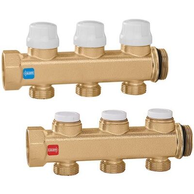 CALEFFI Coppia collettori 5 derivazioni 662655 5 CALEFFI Coppia collettori 5 derivazioni 662655 5