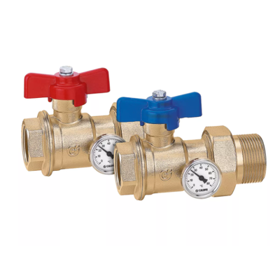 CALEFFI Coppia valvole a sfera attacchi femmina-maschio con bocchettone 1 1/4"x1 1/4" 391177 1 1/4" x 1 1/4" CALEFFI Coppia valvole a sfera attacchi femmina-maschio con bocchettone 1 1/4"x1 1/4" 391177 1 1/4" x 1 1/4"