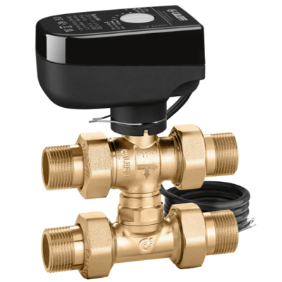 CALEFFI Valvola di zona a sfera a tre vie motorizzata con tee di by-pass telescopico 1/2", tensione 24V 644444 1/2” CALEFFI Valvola di zona a sfera a tre vie motorizzata con tee di by-pass telescopico 1/2", tensione 24V 644444 1/2”