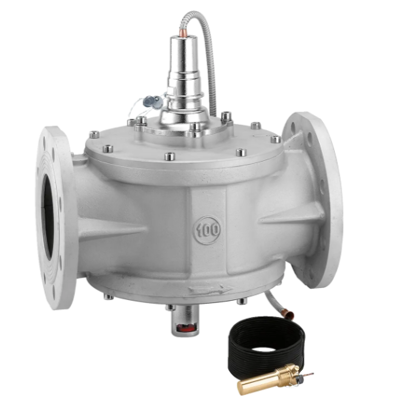 CALEFFI Valvola di intercettazione del combustibile. DN 80, taratura 120°C, capillare 10 m. 540803 80 120 °C CALEFFI Valvola di intercettazione del combustibile. DN 80, taratura 120°C, capillare 10 m. 540803 80 120 °C