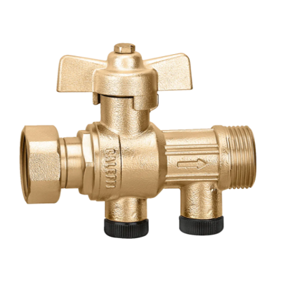 Valvola a sfera Caleffi con check - 3/4" - Ottone Valvola a sfera Caleffi con check - 3/4" - Ottone