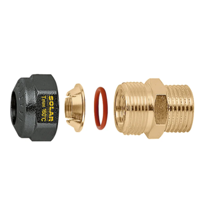 CALEFFI Raccordo maschio, meccanico a tenuta O-Ring per impianti solari. Diametro tubazione Ø22 254452 Ø 22 CALEFFI Raccordo maschio, meccanico a tenuta O-Ring per impianti solari. Diametro tubazione Ø22 254452 Ø 22