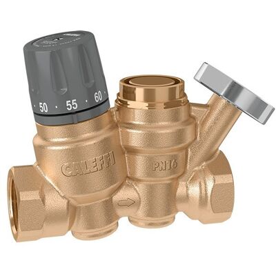 Regolatore termostatico Caleffi con disinfezione termica automatica Regolatore termostatico Caleffi con disinfezione termica automatica