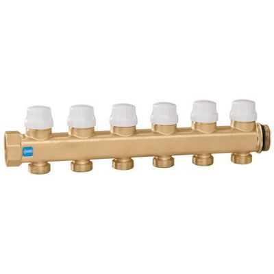 CALEFFI Collettore di ritorno completo di valvole di intercettazione 3 derivazioni 662035 3 CALEFFI Collettore di ritorno completo di valvole di intercettazione 3 derivazioni 662035 3