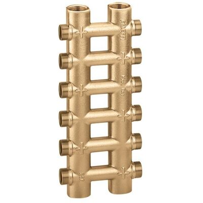 CALEFFI Collettore complanare fuso monoblocco 1" derivazioni 4+4 356604 1” 4+4 CALEFFI Collettore complanare fuso monoblocco 1" derivazioni 4+4 356604 1” 4+4