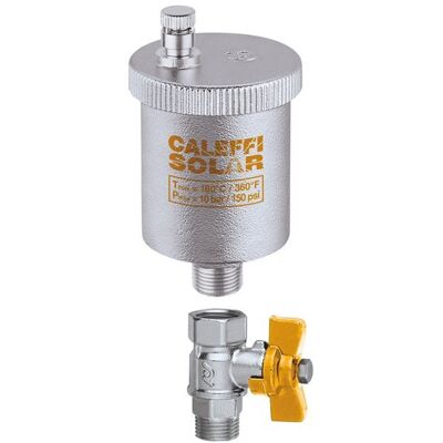 CALEFFI Valvola automatica di sfogo aria per impianti solari 3/8" M 250931 3/8" M CALEFFI Valvola automatica di sfogo aria per impianti solari 3/8" M 250931 3/8" M