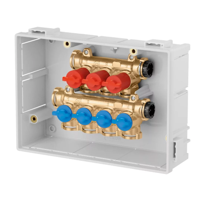 Collettore acqua Caleffi - Ottone, 10 bar, 5–90°C - Sistema di distribuzione Collettore acqua Caleffi - Ottone, 10 bar, 5–90°C - Sistema di distribuzione