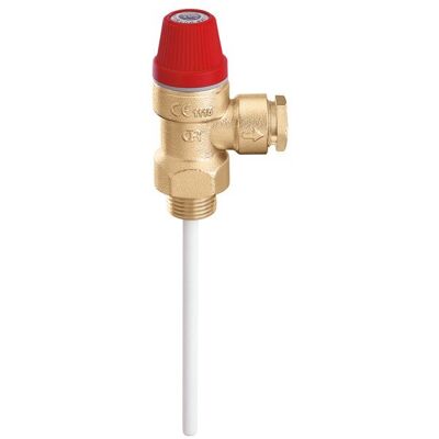 CALEFFI Valvola di sicurezza combinata temperatura e pressione 3 bar 309530 3 bar CALEFFI Valvola di sicurezza combinata temperatura e pressione 3 bar 309530 3 bar