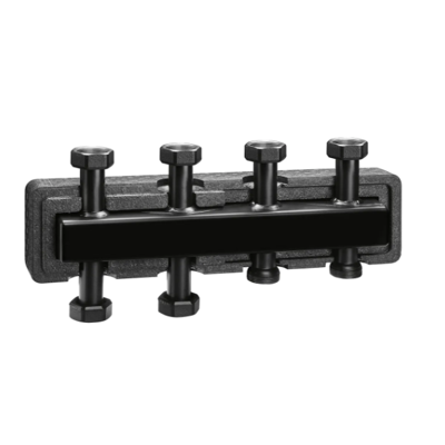CALEFFI Collettore per impianti di riscaldamento e condizionamento, con coibentazione. 2+1 derivazioni 550221 Nero CALEFFI Collettore per impianti di riscaldamento e condizionamento, con coibentazione. 2+1 derivazioni 550221 Nero
