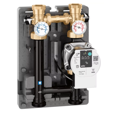 CALEFFI Gruppo di distribuzione diretta per impianti di riscaldamento e condizionamento, DN 32 165641HE4 Nero CALEFFI Gruppo di distribuzione diretta per impianti di riscaldamento e condizionamento, DN 32 165641HE4 Nero