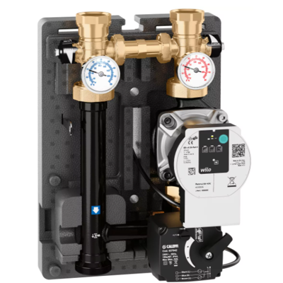 CALEFFI Gruppo di regolazione motorizzato (24V) per impianti di riscaldamento e condizionamento, DN 32. 167664HE4 Nero CALEFFI Gruppo di regolazione motorizzato (24V) per impianti di riscaldamento e condizionamento, DN 32. 167664HE4 Nero