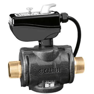 CALEFFI Valvola a sfera motorizzata,con kit di coibentazione per impianti di riscaldamento e condizionamento, 1 1/2" 638383 1 1/2” CALEFFI Valvola a sfera motorizzata,con kit di coibentazione per impianti di riscaldamento e condizionamento, 1 1/2" 638383 1 1/2”