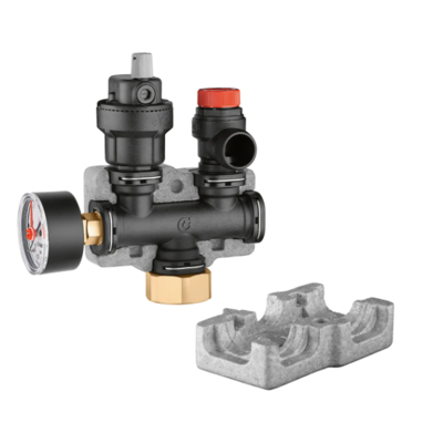 Gruppo di sicurezza Caleffi per caldaie - 305663 - 3 bar - Tecnopolimero Gruppo di sicurezza Caleffi per caldaie - 305663 - 3 bar - Tecnopolimero