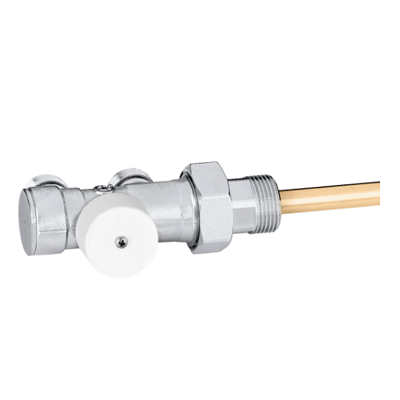 CALEFFI Valvola per impianti monotubo. Con comando radiale. Attacco radiatore 1/2"M 348400 1/2"M CALEFFI Valvola per impianti monotubo. Con comando radiale. Attacco radiatore 1/2"M 348400 1/2"M