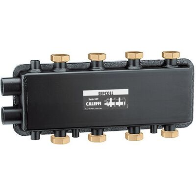 CALEFFI Separatore idraulico-collettore per impianti di riscaldamento Sepcoll 559222 Nero CALEFFI Separatore idraulico-collettore per impianti di riscaldamento Sepcoll 559222 Nero