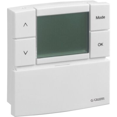 CALEFFI - Termostato ambiente digitale - Batteria/230V - IP30 CALEFFI - Termostato ambiente digitale - Batteria/230V - IP30