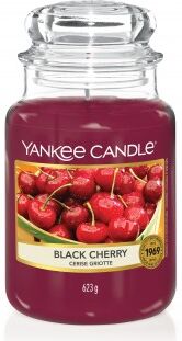 yankee candle candela profumata in giara grande black cherry 623 g