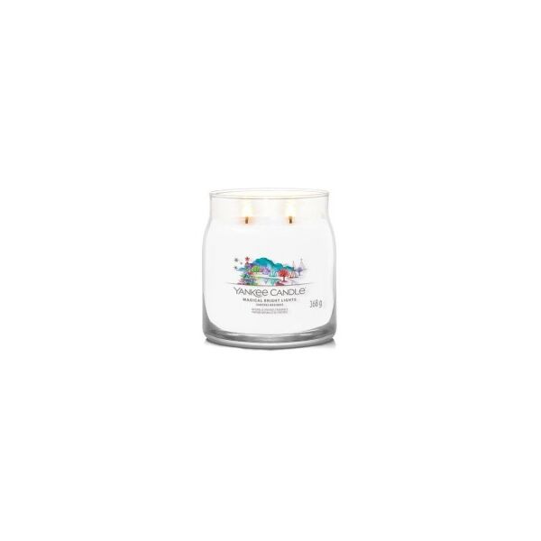 yankee candle candela profumata in giara media magical bright lights 368 gr