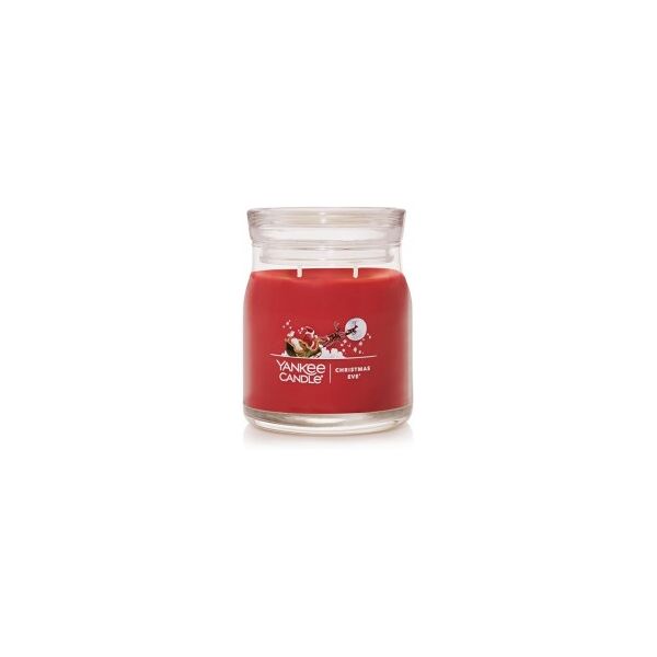 yankee candle candela profumata in giara media christmas eve 368 gr