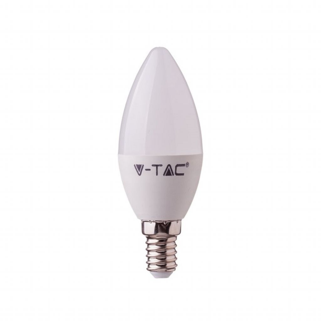 V-TAC Lampadina LED E14 4,5W a Candela Compatibile con Google Home e Amazon Alexa Tramite App V-Tac Smart RGB e 3 in 1 Dimmerabile
