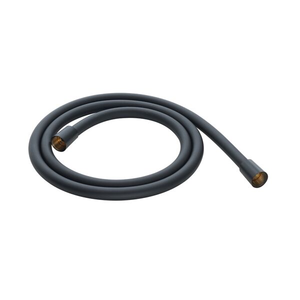 gedy black plus 00 flex tubo flessibile doccia in pvc nero ø 1,4 x 150 cm.