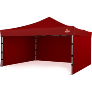 BRIMO Gazebo da giardino 4x4m Gratis: 3pz pareti piene, 8 picchetti e copertura protettiva + Garanzia di 5 anni!