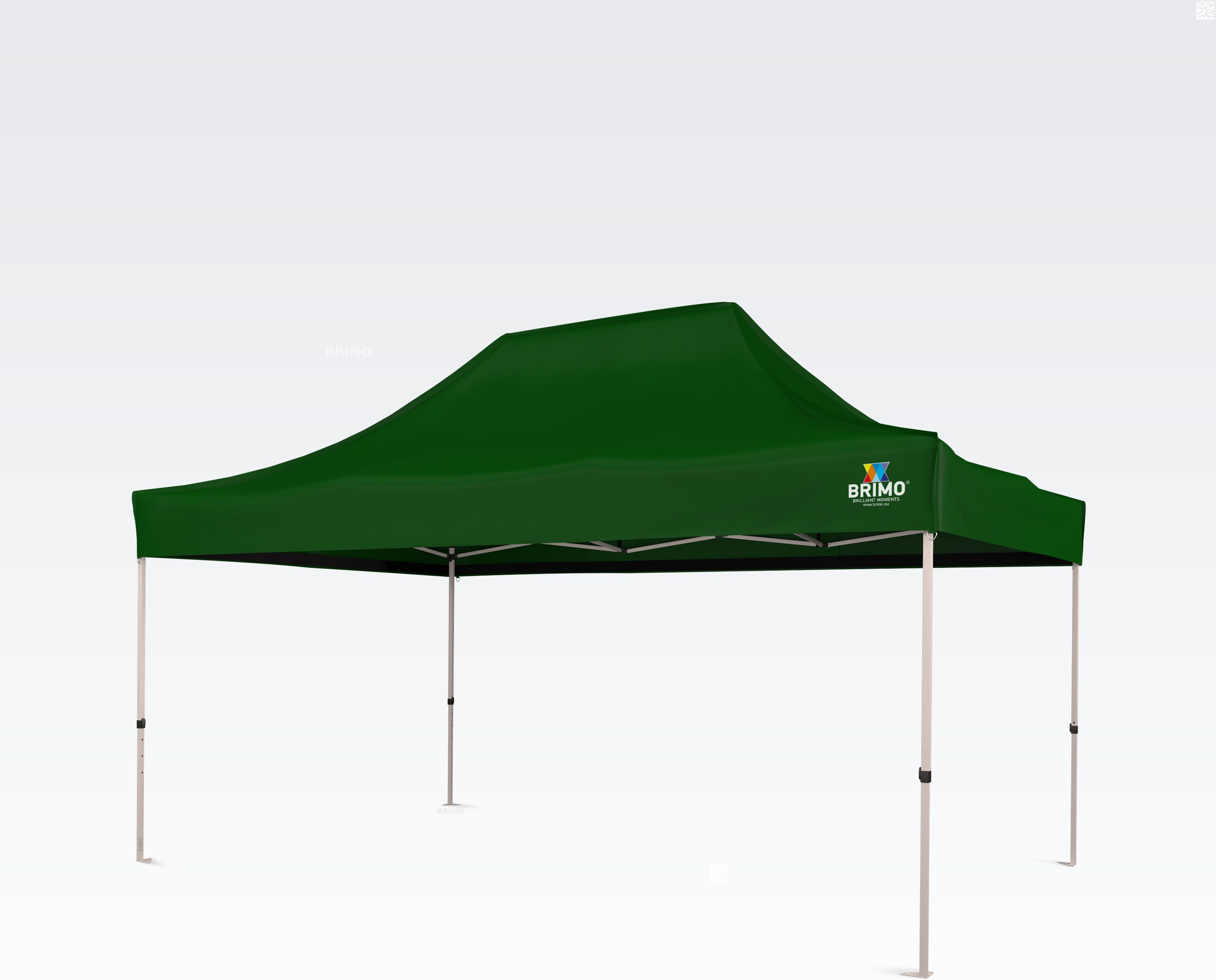 brimo gazebo per attività commerciali 3x4,5m gratis: 8 picchetti e copertura protettiva + garanzia di 5 anni!