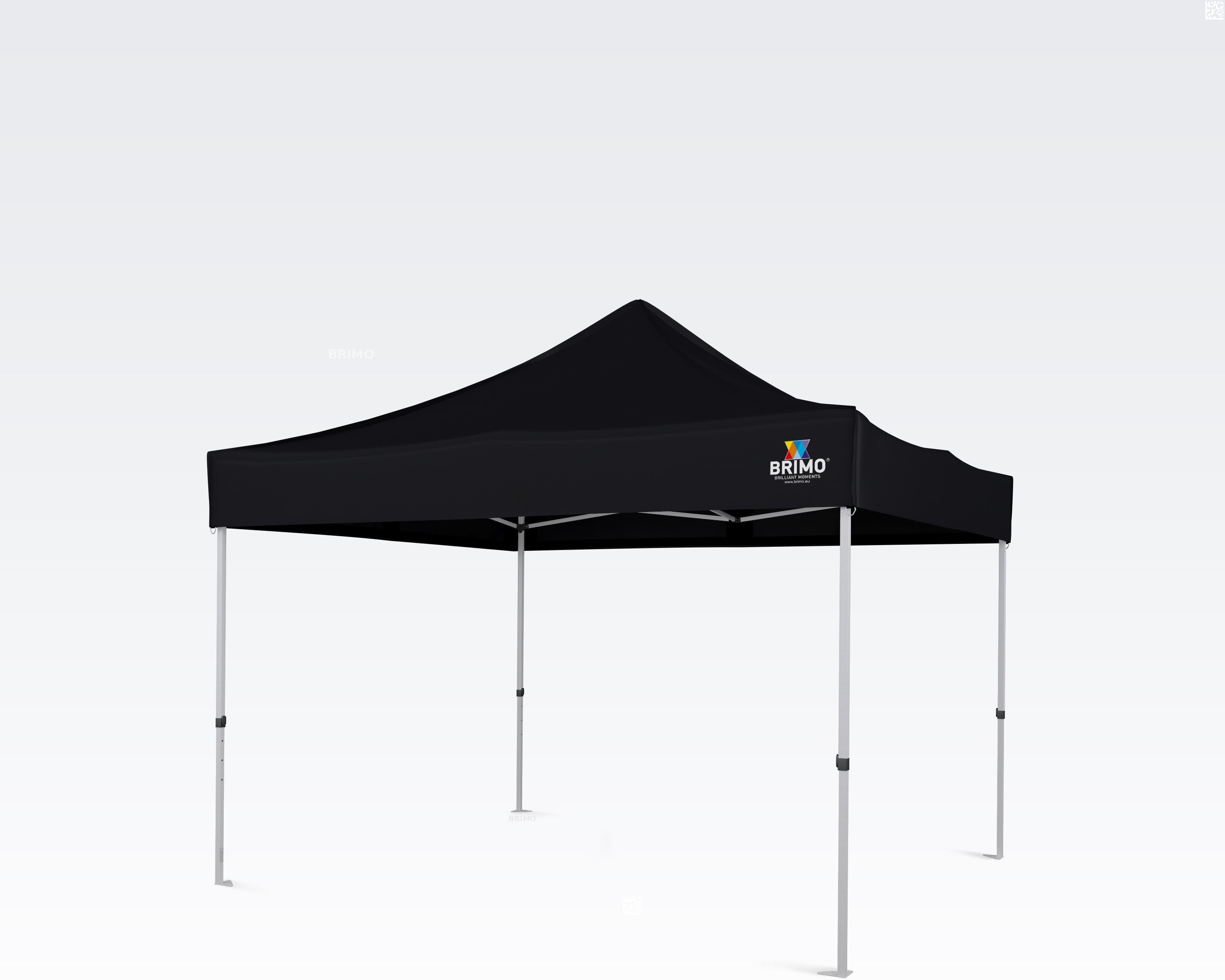 BRIMO Gazebo estendibile a fisarmonica 3x3m Gratis: 8 picchetti e copertura protettiva + Garanzia di 5 anni!