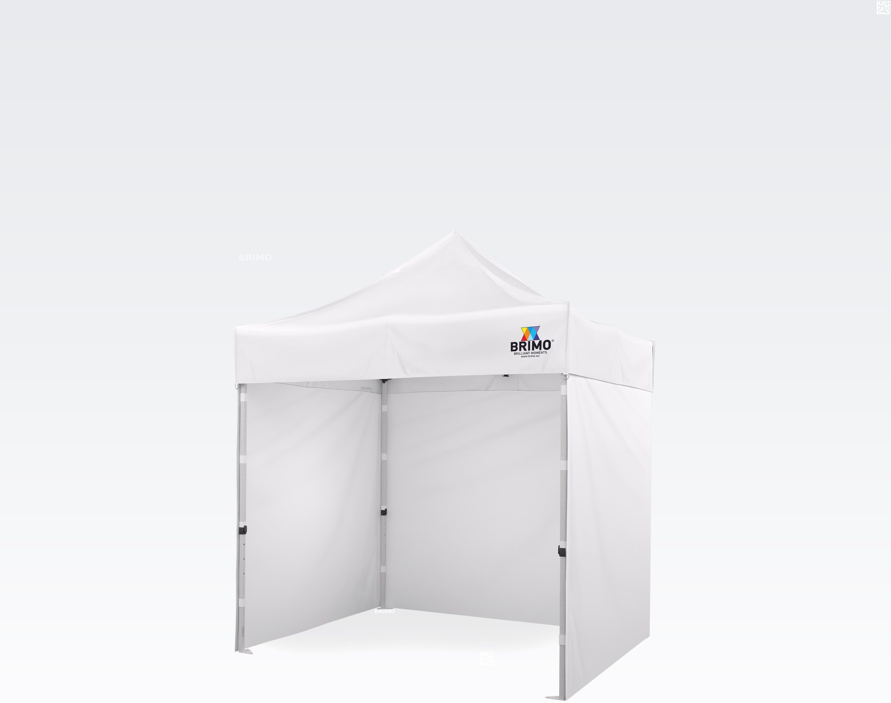 BRIMO Gazebo estendibile a fisarmonica 2x2m Gratis: 3pz pareti piene, 8 picchetti e copertura protettiva + Garanzia di 5 anni!