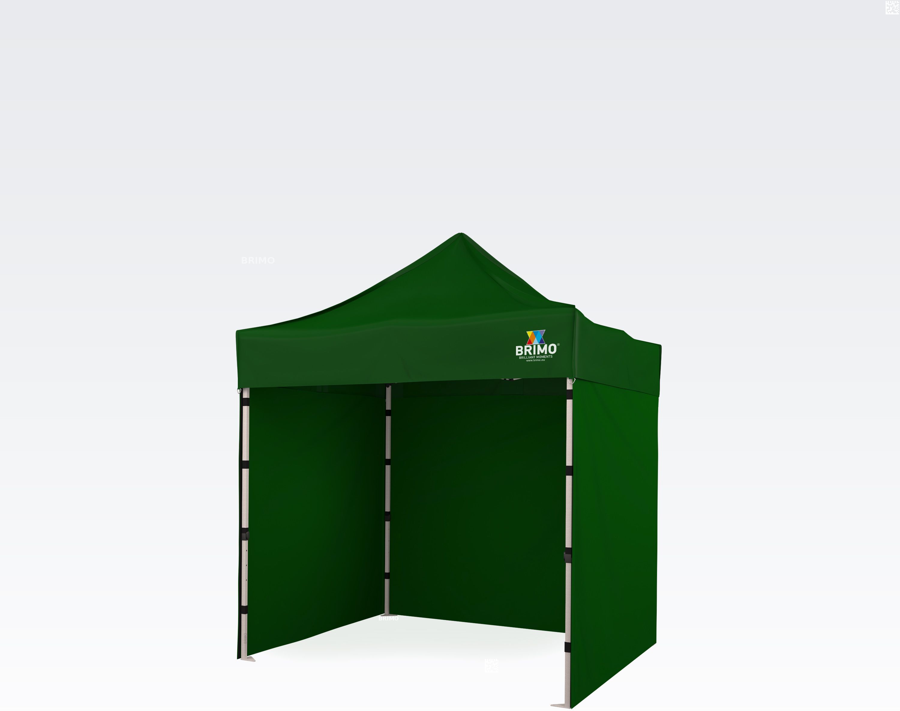 BRIMO Gazebo 2x2m Gratis: 3pz pareti piene, 8 picchetti e copertura protettiva + Garanzia di 5 anni!