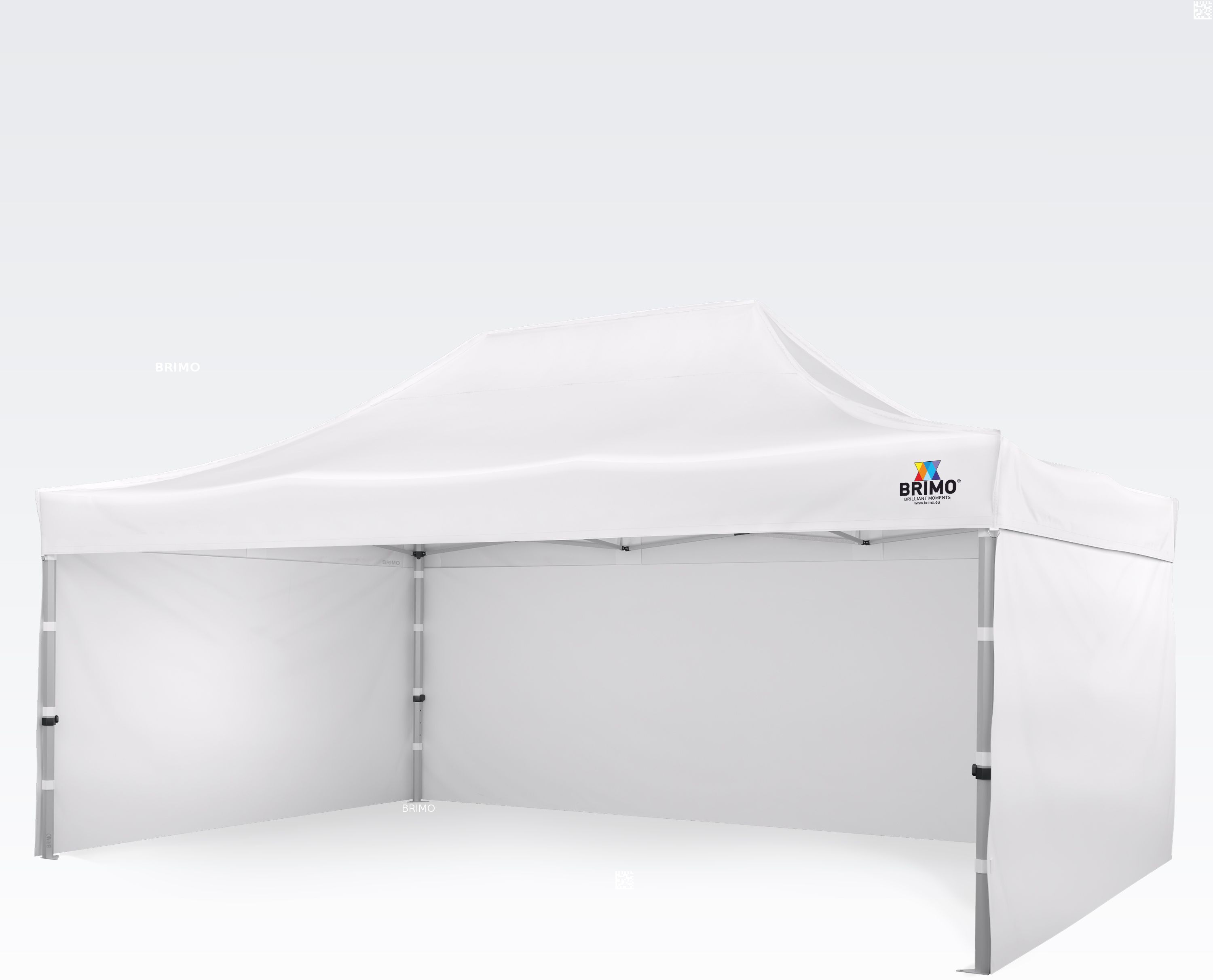 BRIMO Gazebo per feste 4x6m Gratis: 3pz pareti piene, 8 picchetti e copertura protettiva + Garanzia di 5 anni!