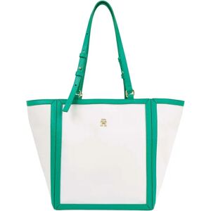 Tommy Hilfiger Tote Donna Colore Ecru/verde ECRU/VERDE 1