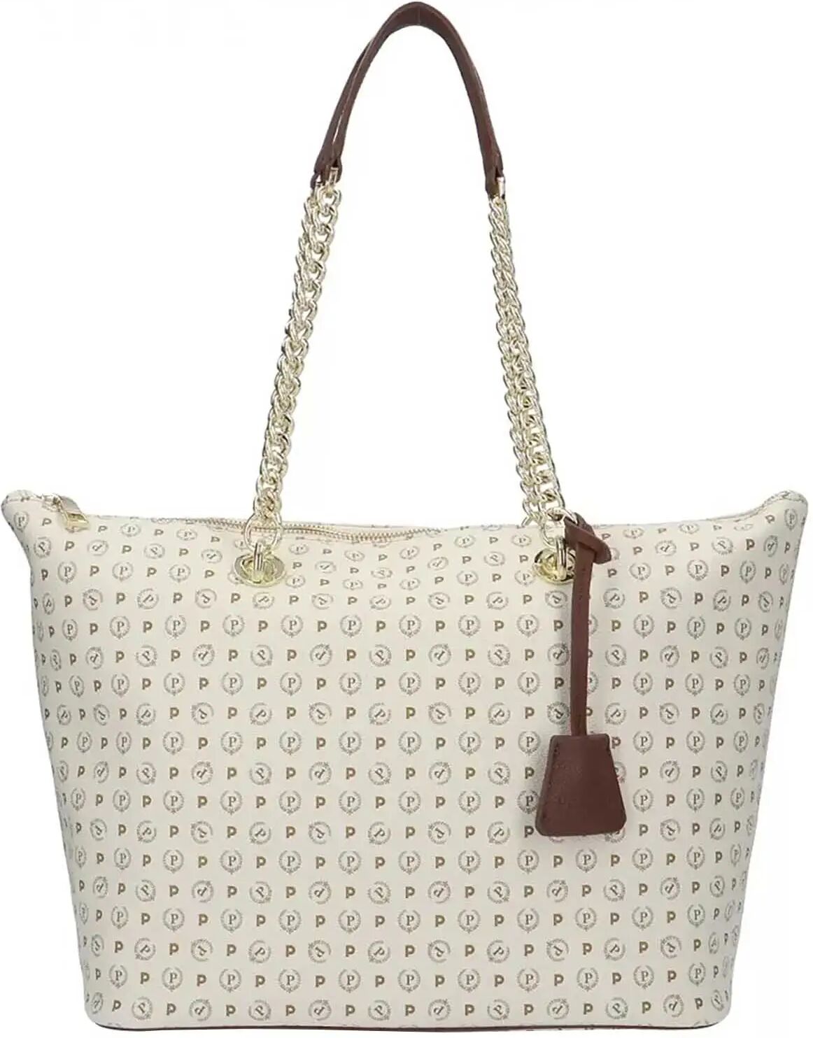 Pollini Borsa A Spalla Donna Colore Avorio/marrone AVORIO/MARRONE 1