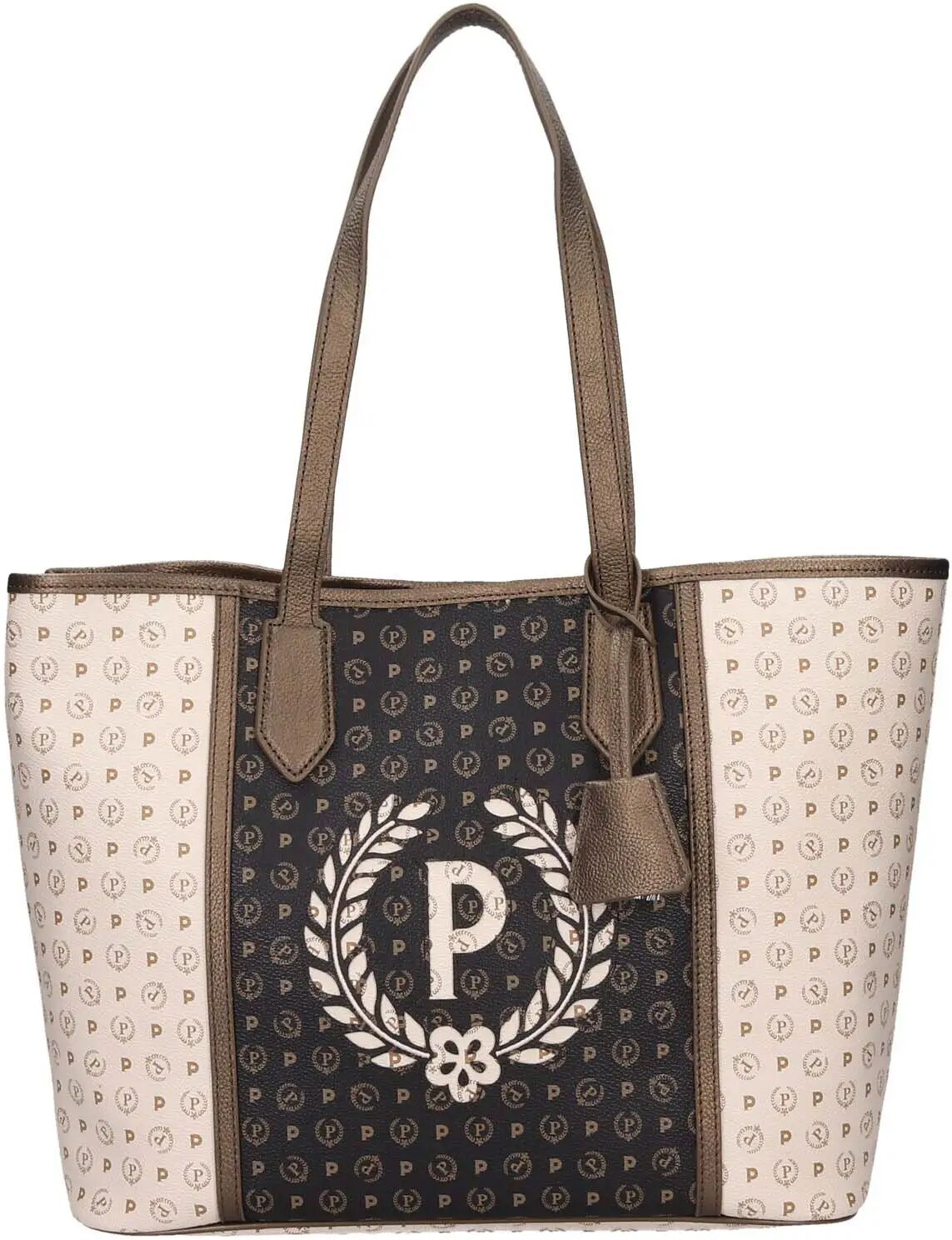 Pollini Borsa A Spalla Donna Colore Avorio/nero AVORIO/NERO 1