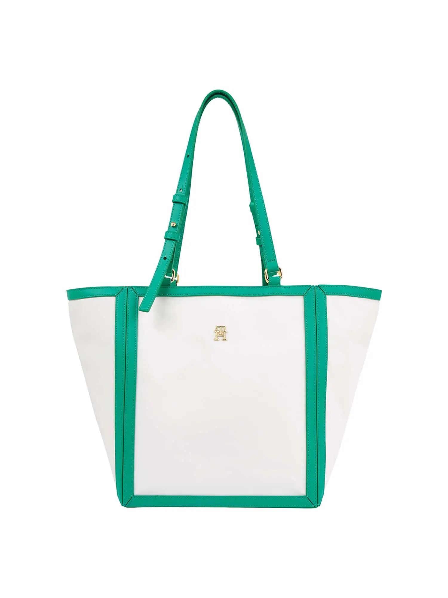 Tommy Hilfiger Tote Donna Colore Ecru/verde ECRU/VERDE 1