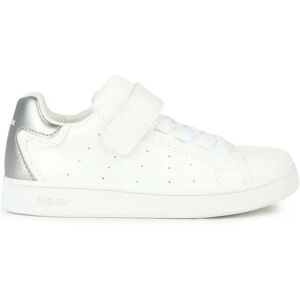 Geox Sneakers Bianche Ragazza BIANCO/ARGENTO 28