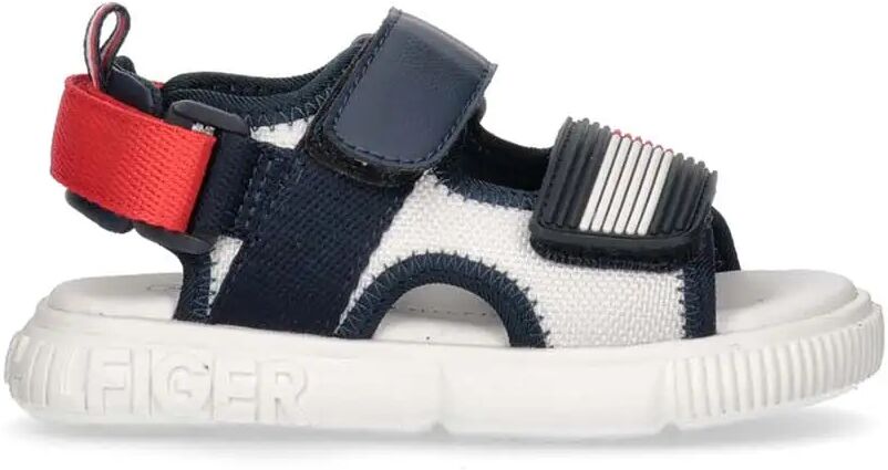 tommy hilfiger sandali ragazzo colore bianco/blu bianco/blu 28